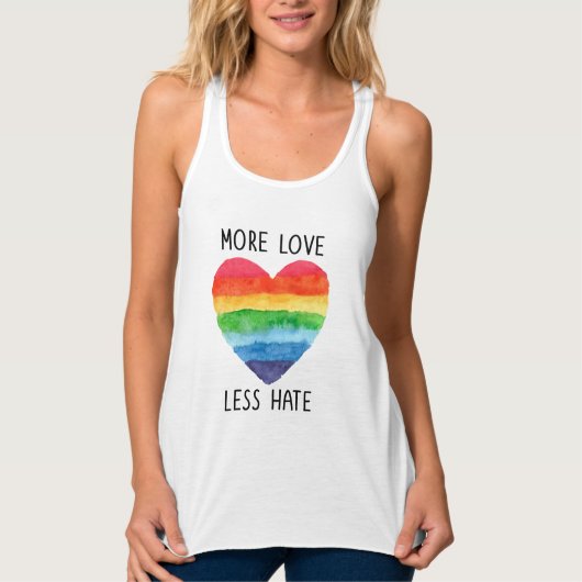 Meer liefdesminder haat Tanktop (Voorkant)