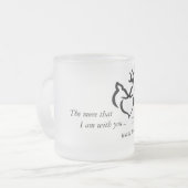 Meer liefdesMok Matglas Koffiemok (Voorkant links)