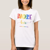 Meer liefdesregenboog T-shirt (Voorkant)