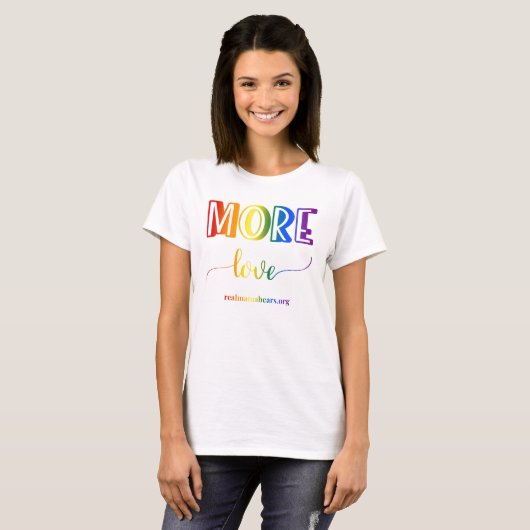 Meer liefdesregenboog T-shirt (Voorkant volledig)