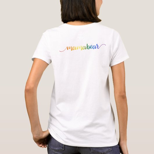 Meer liefdesregenboog T-shirt (Achterkant)