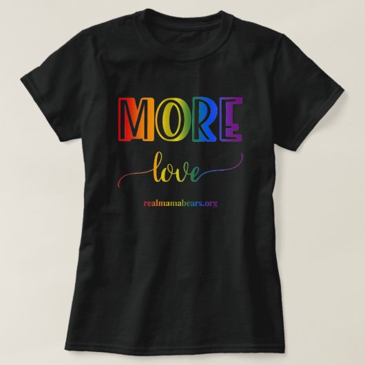 Meer liefdesregenboog T-shirt (Design voorkant)