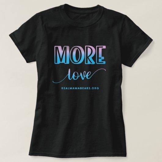 Meer liefdesroze en blauw T-Shirt (Design voorkant)