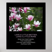 Meer liefdesvertrouwen Aangepaste prijsopgave Roze Poster (Voorkant)