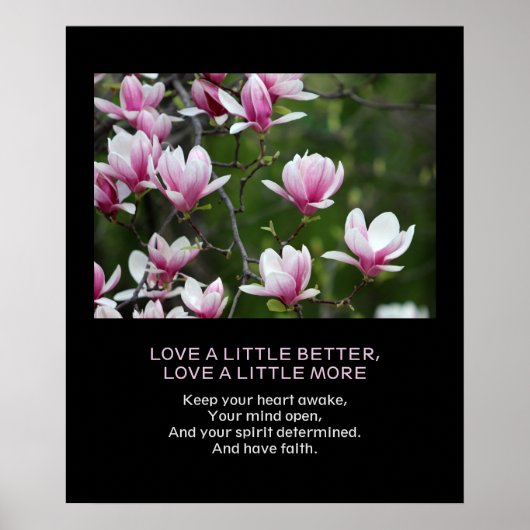 Meer liefdesvertrouwen Aangepaste prijsopgave Roze Poster (Voorkant)