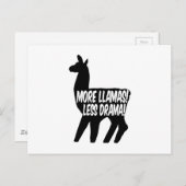 Meer Llamas Minder Drama Briefkaart (Voorkant / Achterkant)