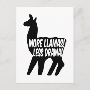 Meer Llamas Minder Drama Briefkaart