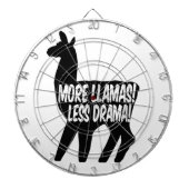 Meer Llamas Minder Drama Dartbord (Voorkant)