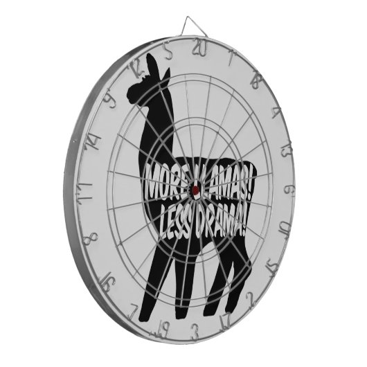 Meer Llamas Minder Drama Dartbord (Voorkant Links)