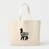 Meer Llamas Minder Drama Grote Tote Bag (Voorkant)