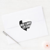 Meer Llamas Minder Drama Hart Sticker (Envelop)