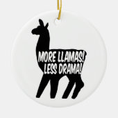 Meer Llama's Minder Drama Keramisch Ornament (Voorkant)