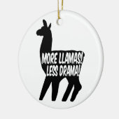 Meer Llama's Minder Drama Keramisch Ornament (Links)