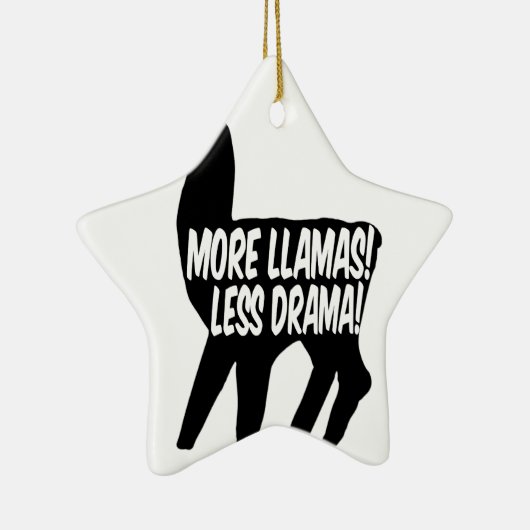 Meer Llamas Minder Drama Keramisch Ornament (Rechts)