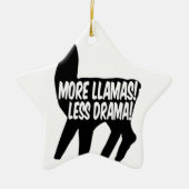 Meer Llamas Minder Drama Keramisch Ornament (Voorkant)
