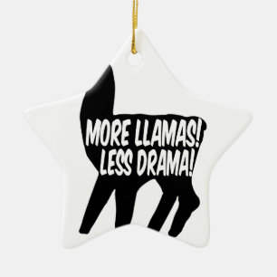 Meer Llamas Minder Drama Keramisch Ornament