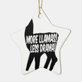 Meer Llamas Minder Drama Keramisch Ornament (Links)