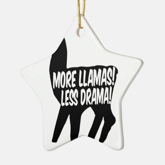 Meer Llamas Minder Drama Keramisch Ornament (Links)