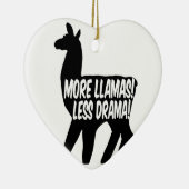 Meer Llamas Minder Drama Keramisch Ornament (Rechts)