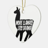 Meer Llamas Minder Drama Keramisch Ornament (Links)
