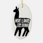 Meer Llamas Minder Drama Keramisch Ornament (Rechts)