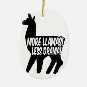 Meer Llamas Minder Drama Keramisch Ornament