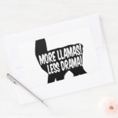 Meer Llamas Minder Drama Rechthoekige Sticker (Envelop)