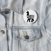 Meer Llamas Minder Drama Ronde Button 5,7 Cm (In situ)