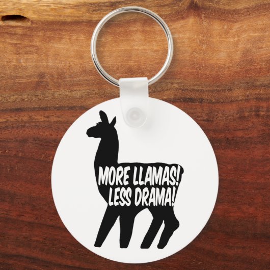 Meer Llama's Minder Drama Sleutelhanger (Voorkant)