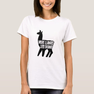 Meer Llamas Minder Drama T-shirt