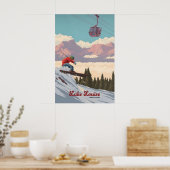Meer Louise Banff Canada Skigebied Reisposter Poster (Keuken)
