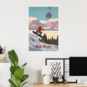 Meer Louise Canada Snowboarden Reisposter Poster (Thuiskantoor)