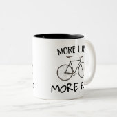 Meer lube-fiets tweekleurige koffiemok (Voorkant rechts)