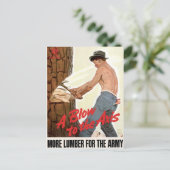 Meer luiber voor het leger briefkaart (Staand voorkant)