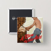 Meer luiber voor het leger vierkante button 5,1 cm (Voorkant /achterkant)