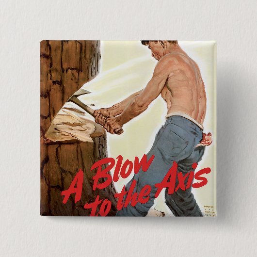 Meer luiber voor het leger vierkante button 5,1 cm (Voorkant)