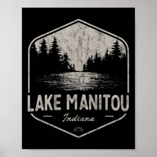 Meer Manitou Indiana Outdoors Vintage Poster