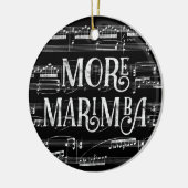 Meer marimba-alkboard - Zwarte witte muziek Keramisch Ornament (Links)