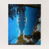 Meer McDonald Mount Vaught Montana. Legpuzzel (Verticaal)