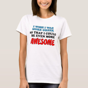 Meer Meer geweldige Grieks T-shirt