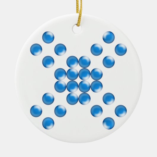 meer meer tepels keramisch ornament (Voorkant)