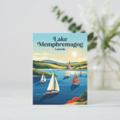 Meer Memphremagog Canada Briefkaart (Staand voorkant)