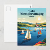 Meer Memphremagog Canada Briefkaart (Voorkant / Achterkant)