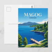 Meer Memphremagog Canada Briefkaart (Voorkant / Achterkant)