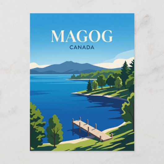 Meer Memphremagog Canada Briefkaart (Voorkant)