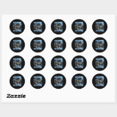 Meer meneer aardige vent cringe meme wolven grappi ronde sticker (Vel)