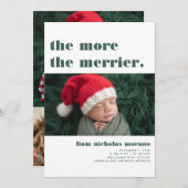 Meer Merrier | Aankondiging kerstgeboorte (Voorkant / Achterkant)