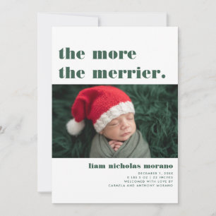 Meer Merrier Aankondiging kerstgeboorte