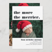 Meer Merrier | Aankondiging kerstgeboorte (Voorkant / Achterkant)