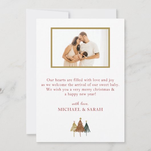 Meer Merry Dit jaar Kaart van de Aankondiging van (Achterkant)